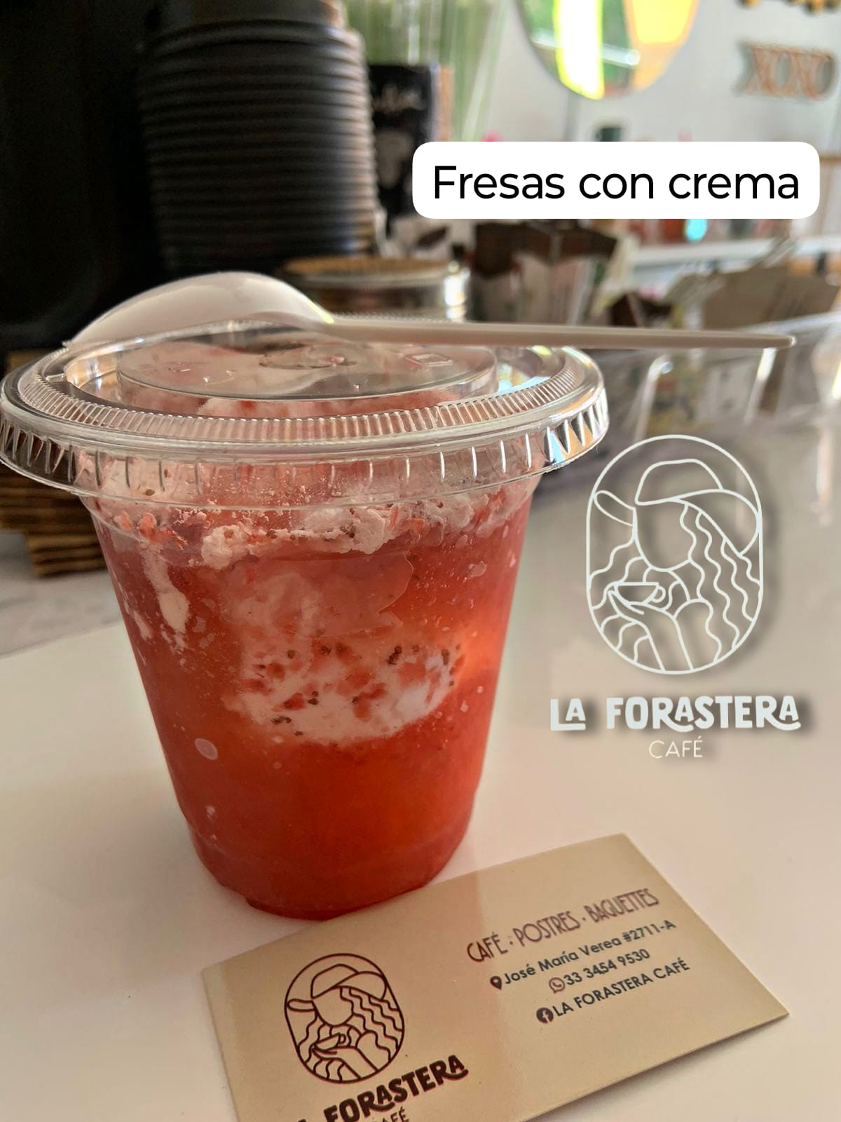 Frappé Fresas con Crema