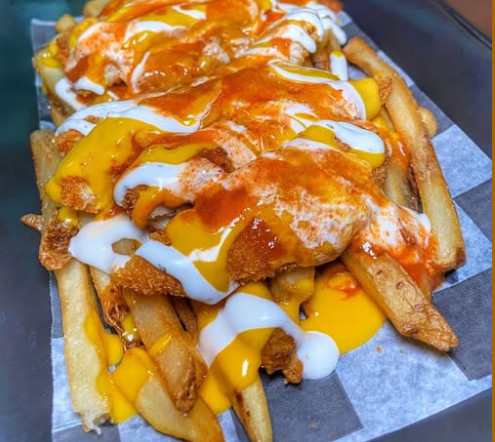 Papas con boneless de Pollo y Queso