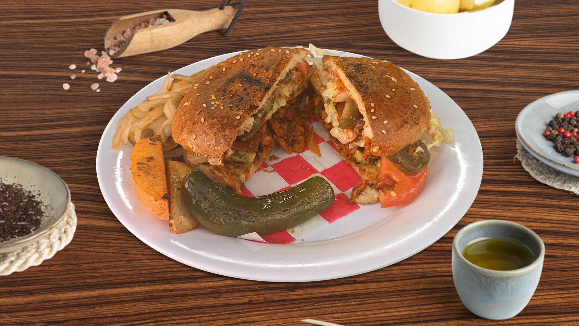 HAMBURGUESA DE ARRACHERA