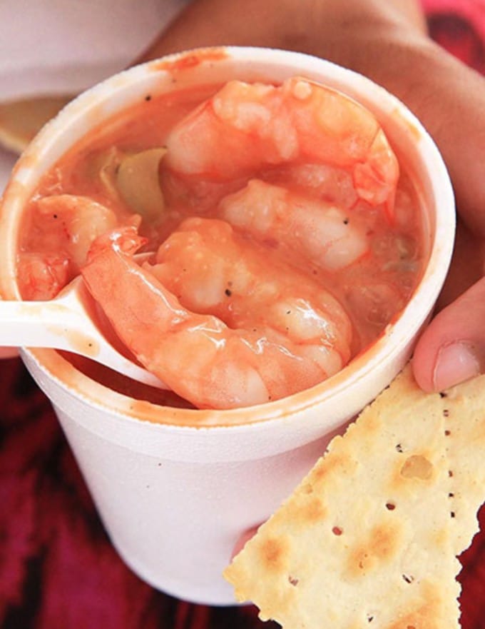 COCTEL DE CAMARON MEDIANO + postobon mini