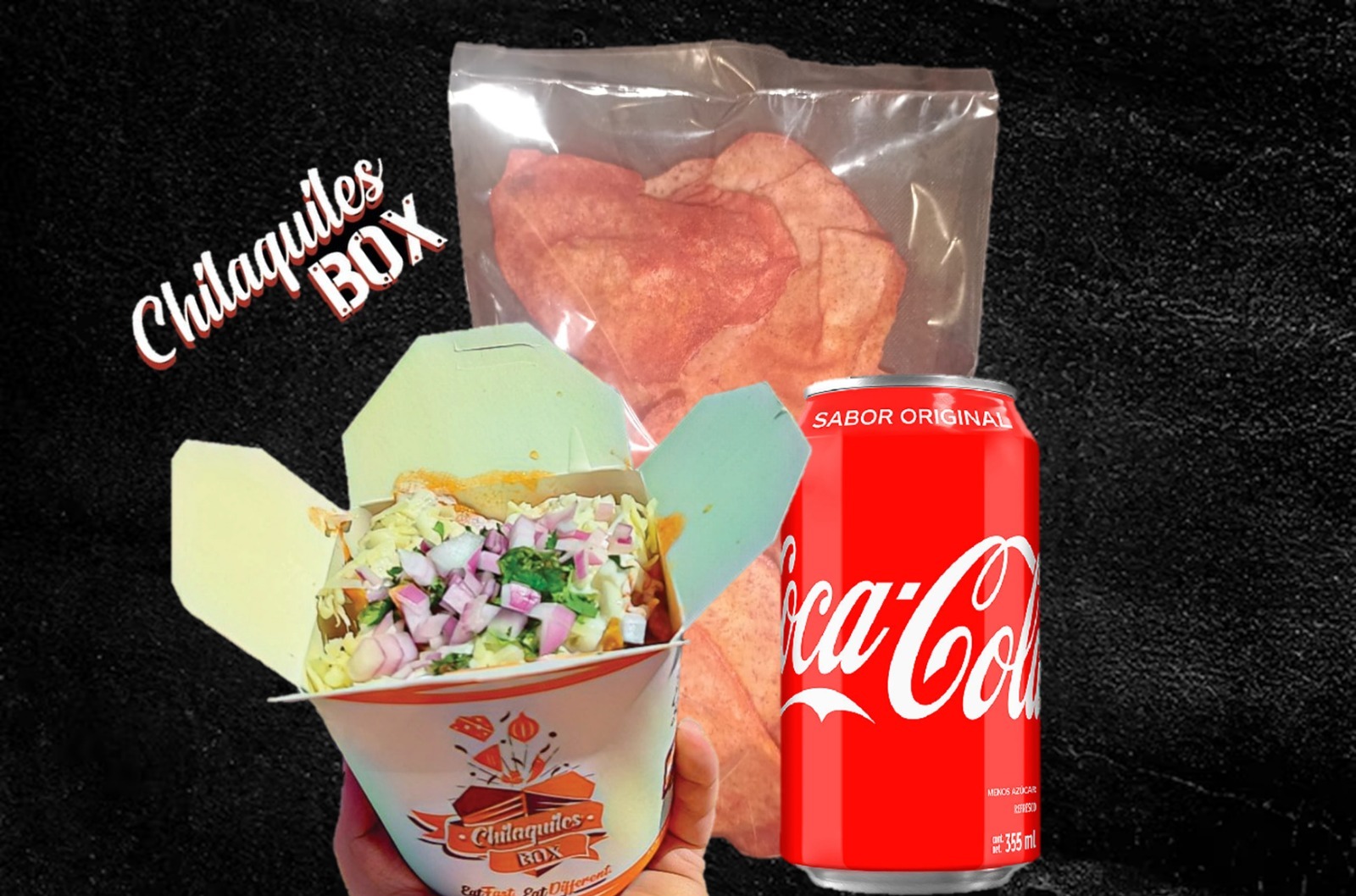 Promo Chilaquiles + snack Taro Adobado +  Refresco