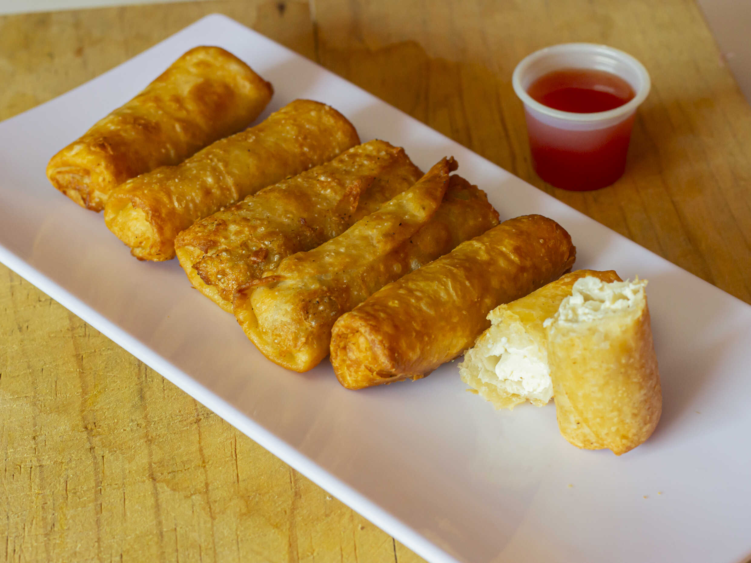 6 Rollo de Primavera de Queso Crema