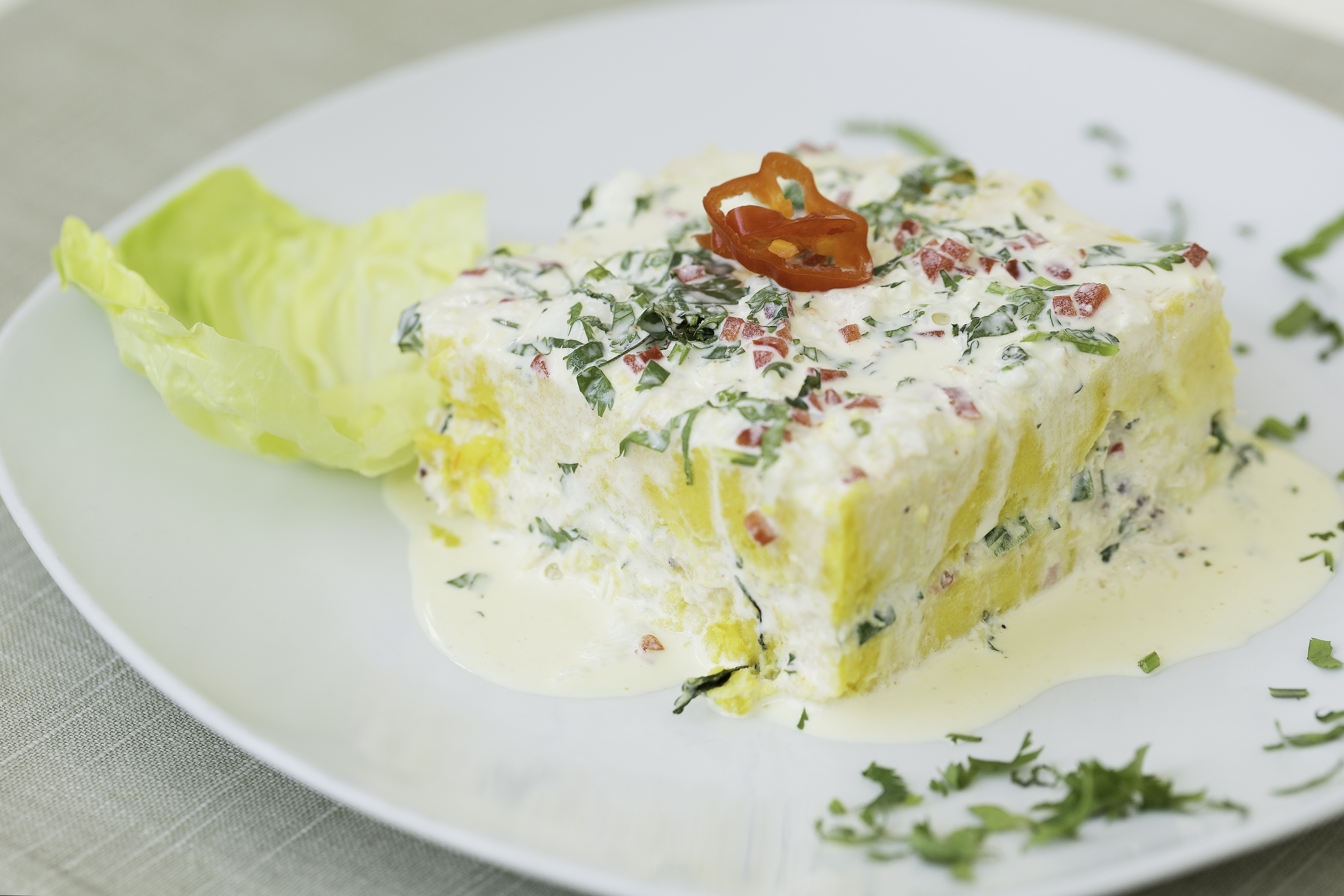 Causa de Cangrejo Acevichada