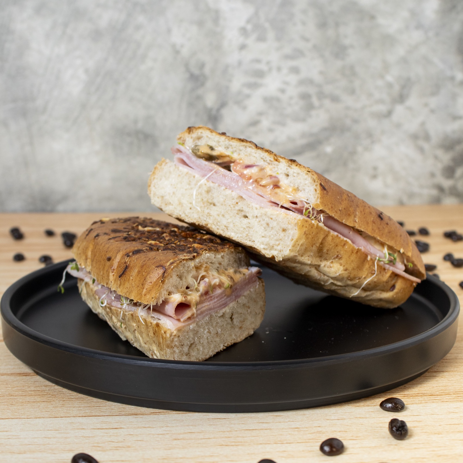 Panini de Jamón con Queso Panela