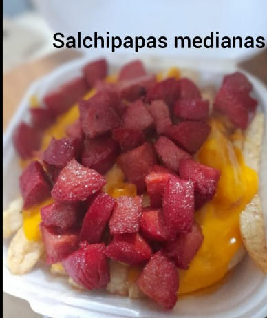 Salchipapas medianas