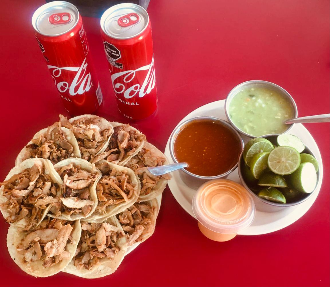 Tacos 15 tacos pastor + 3 Coca Cola