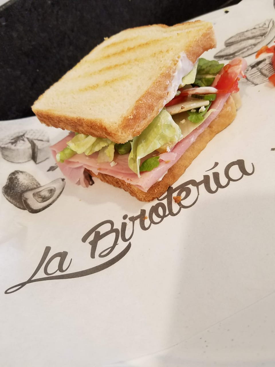 Sándwich Jamón/panela