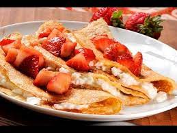 Crepa de Fresas con Queso