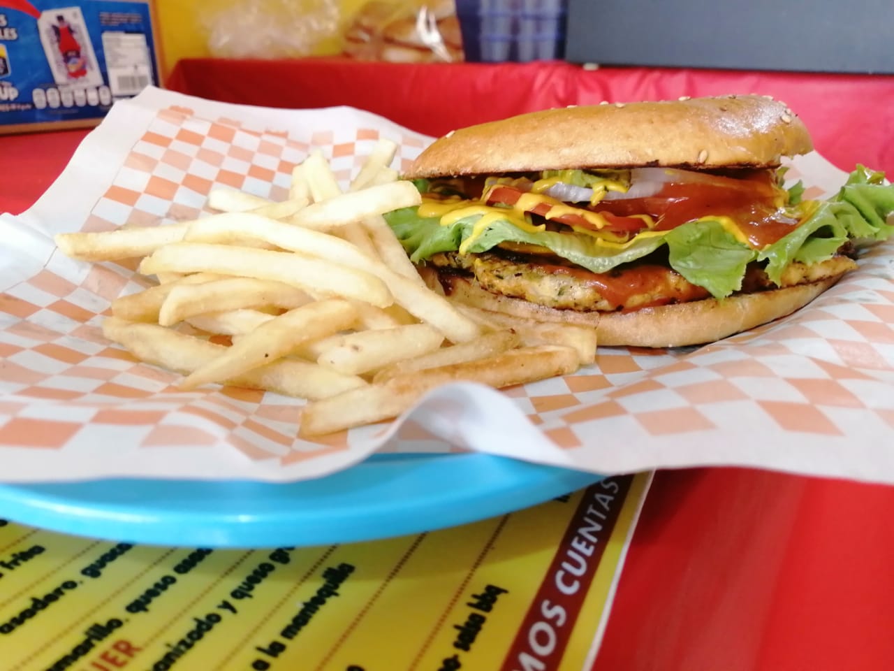 Hamburguesa Pollo BBQ