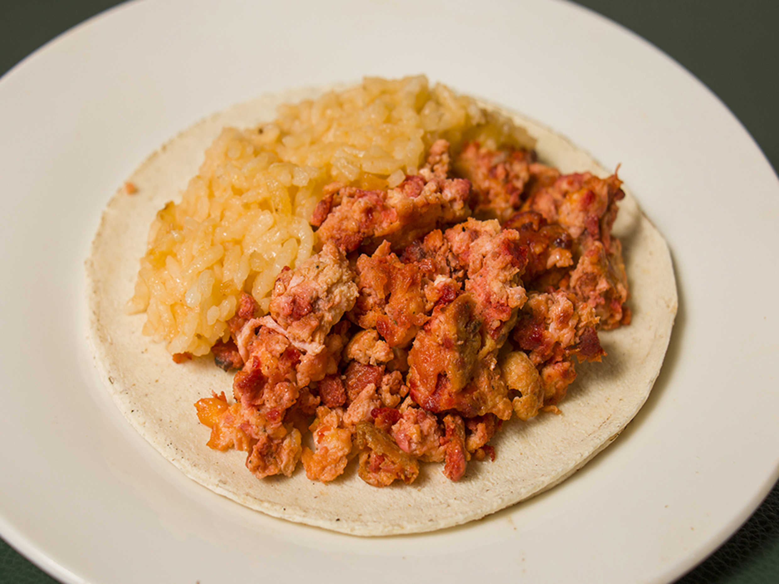 Taco de Longaniza con huevo