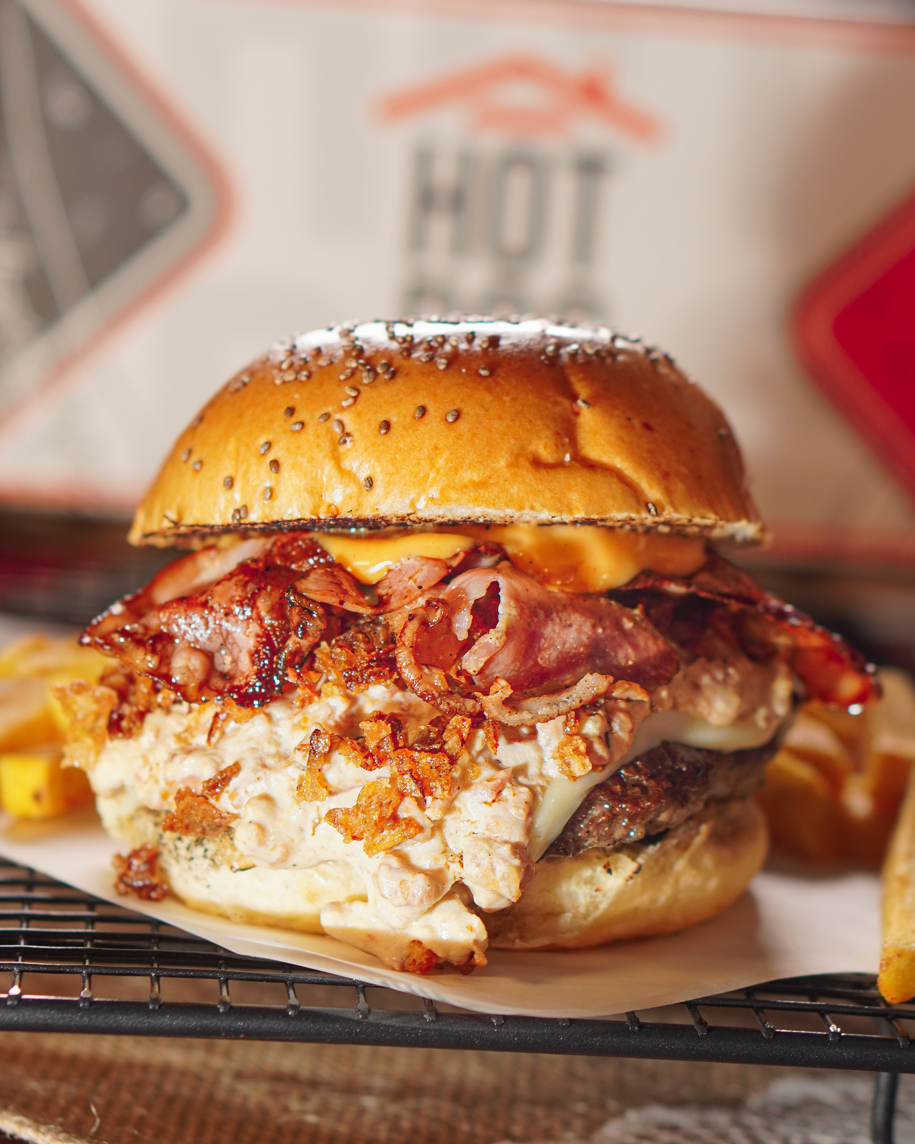 Hamburguesa Smash + Papas a la Francesa