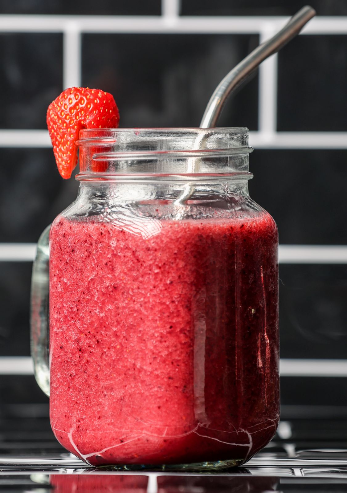 Licuado de Fresa Base Leche
