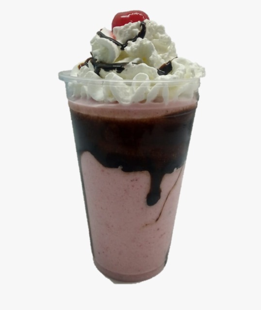 Frappé Premium de Fresa con Crema