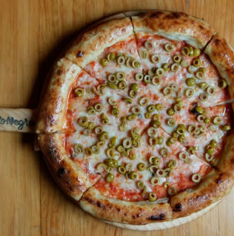 Pizza 35 cm Aceitunas Verdes