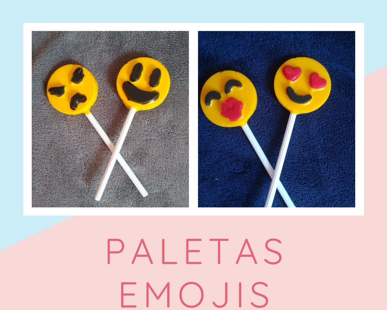 Paletas de Chocolate Emoji