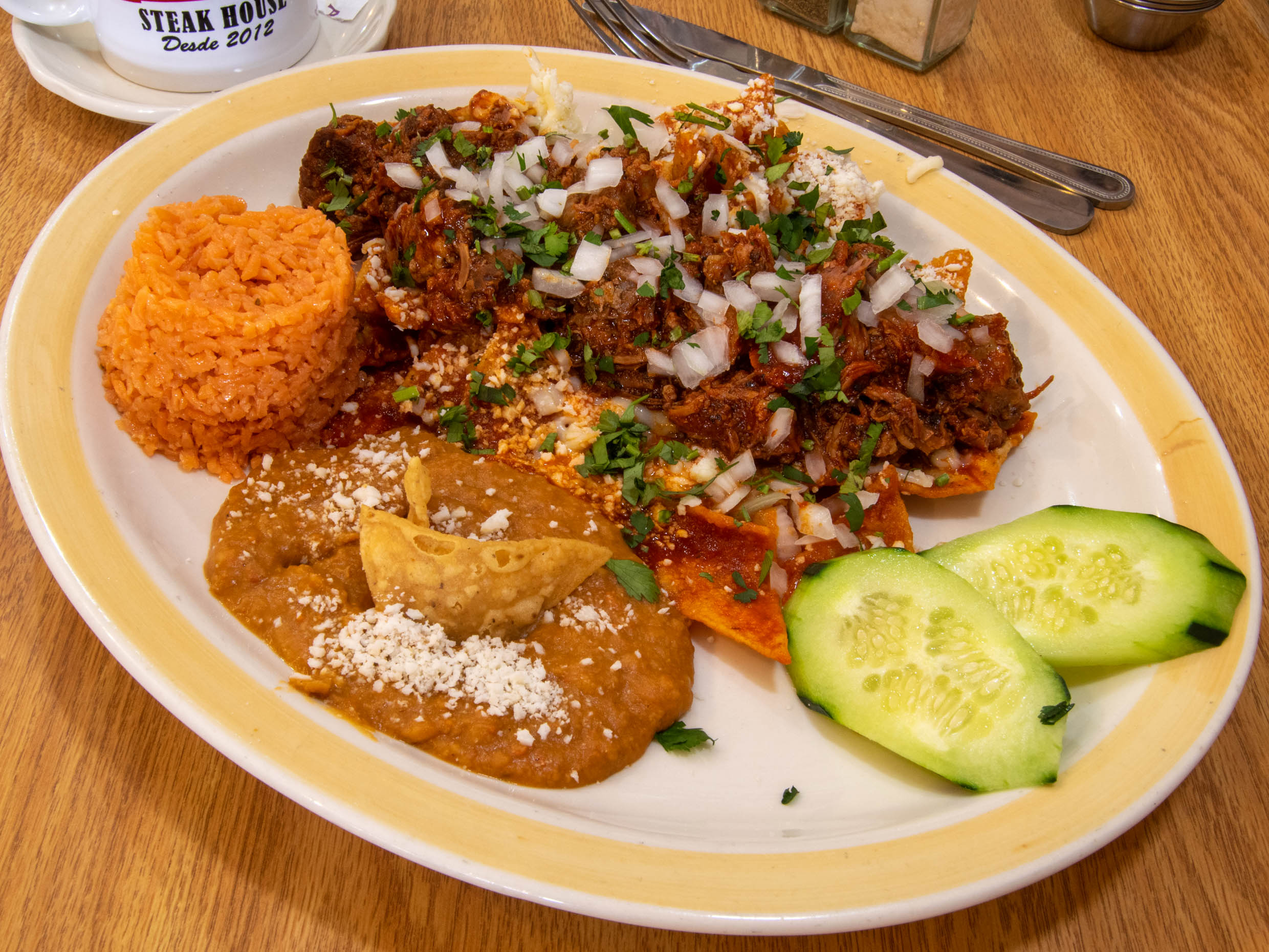 Chilaquiles con Chorizo