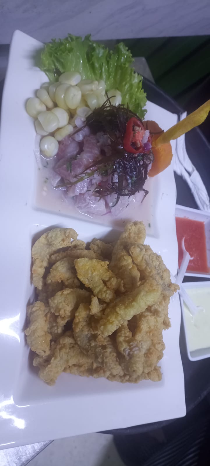 Ceviche de pescado c/n Chicharrón de Pescado