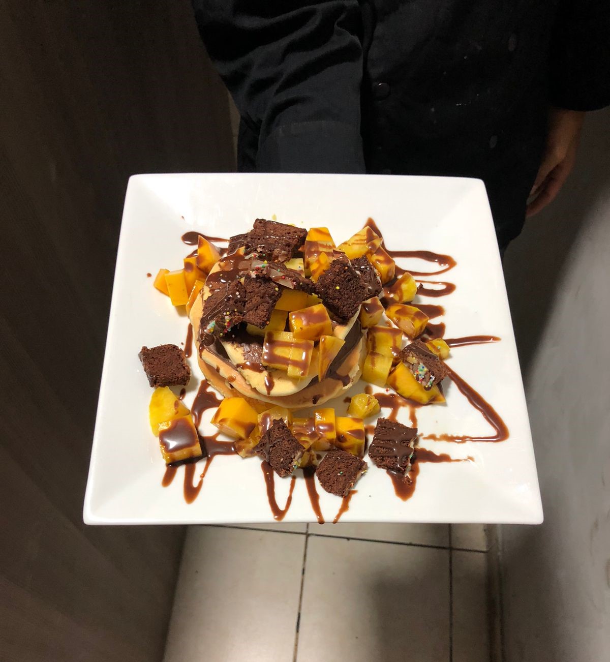 Crepe con Nutella y Pecanas o Brownies