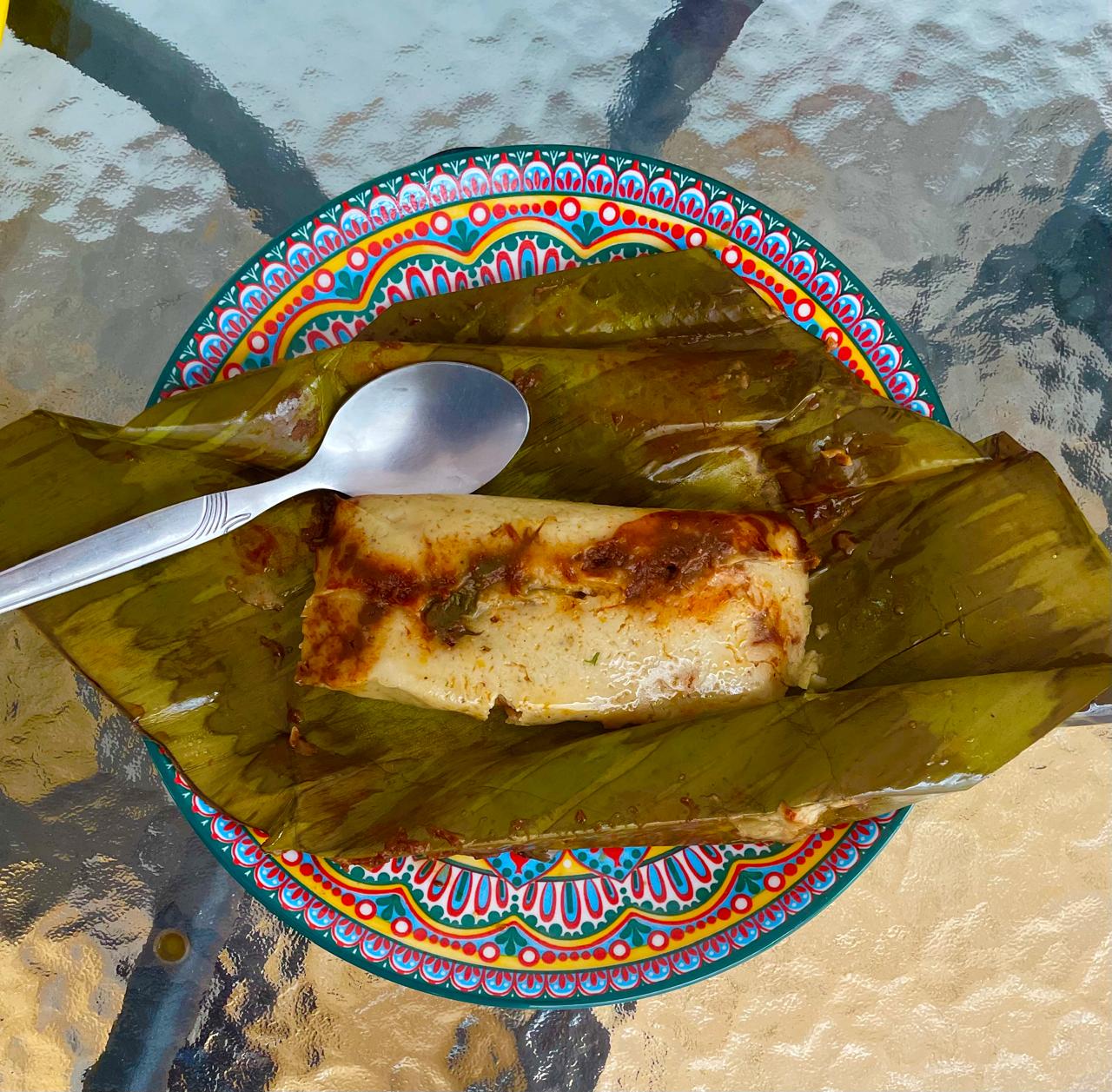 Tamal Ranchero Cerdo en Salsa Roja