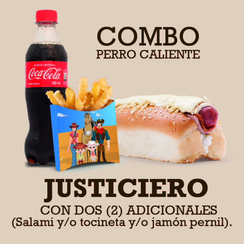 Combo Perro Caliente o Choriperro Justiciero