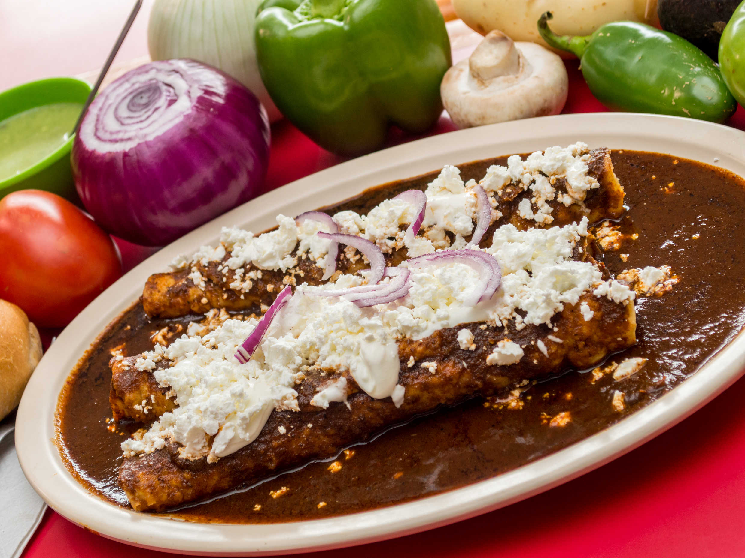 Enchiladas de Mole