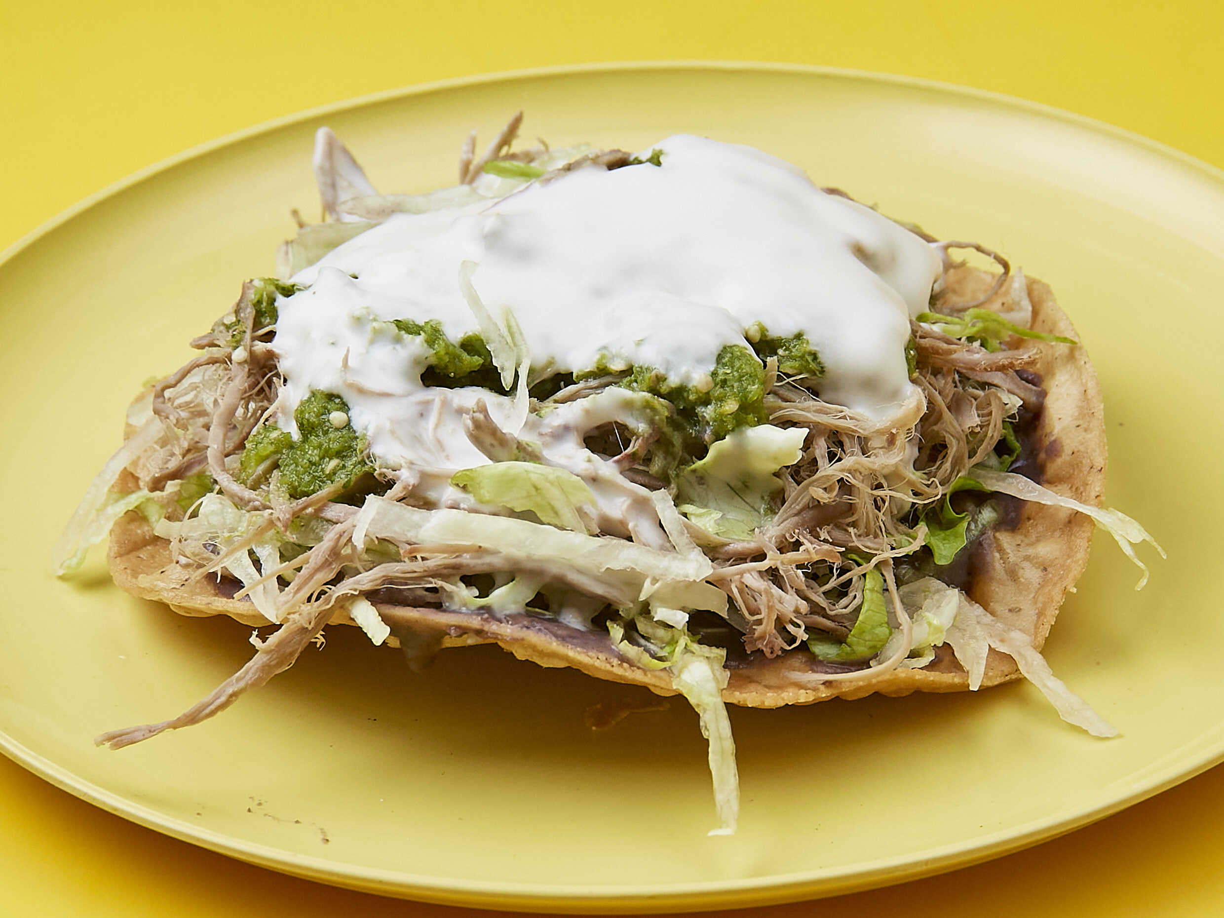tostada de res