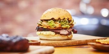 Hamburguesa de arrachera