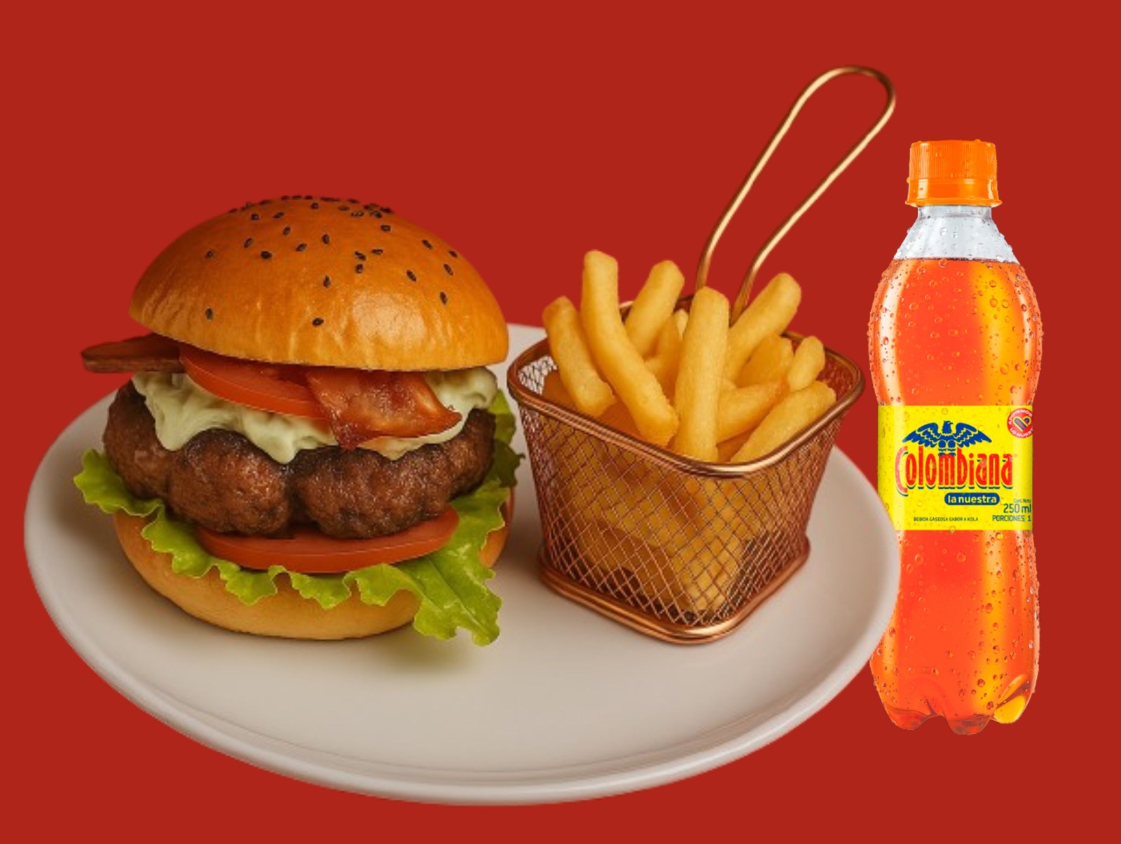 Combo Hamburguesa Especial + Francesa + Gaseosa