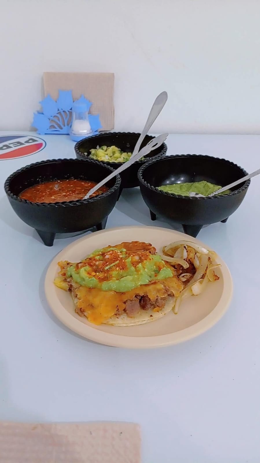 Tacos de Chuleta con Queso