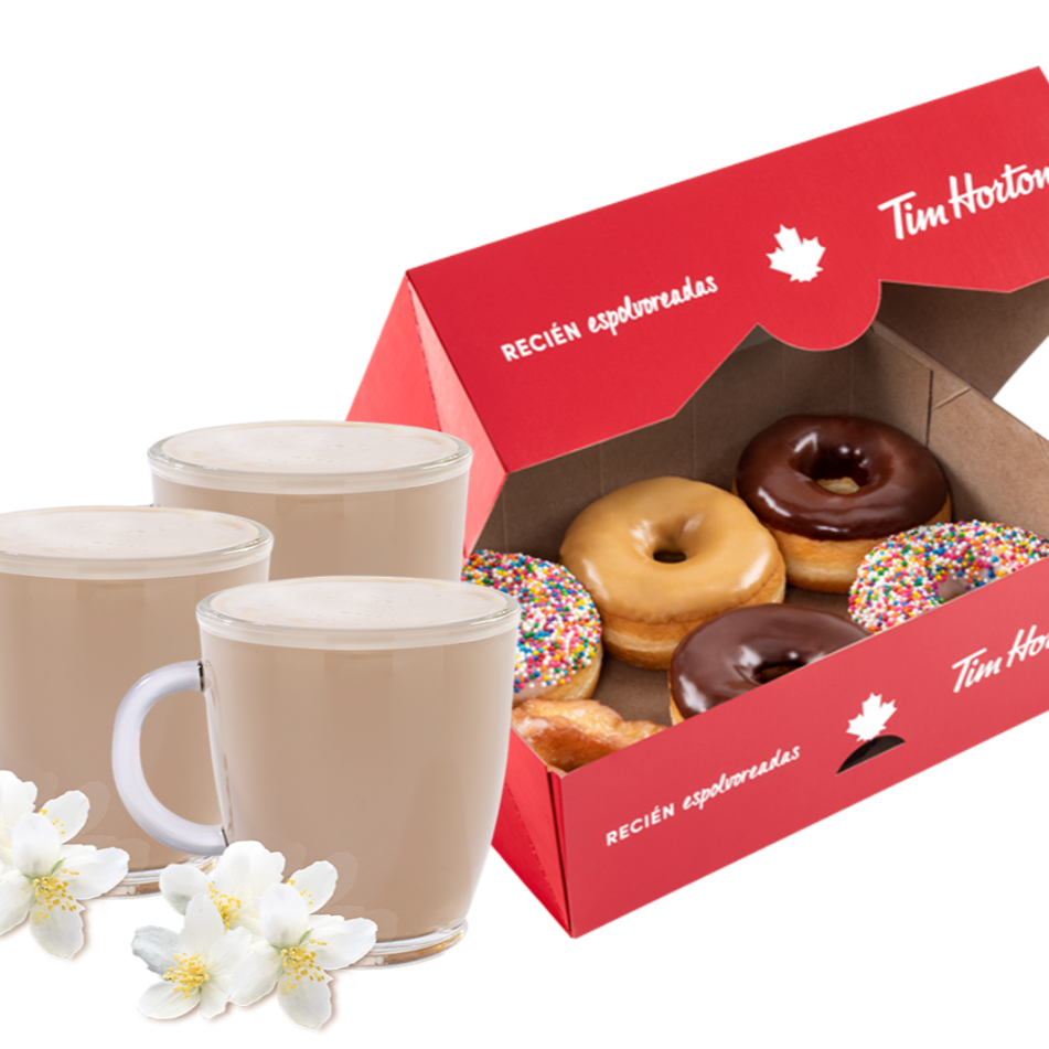 3 French Vanilla + 6 Pack Glass