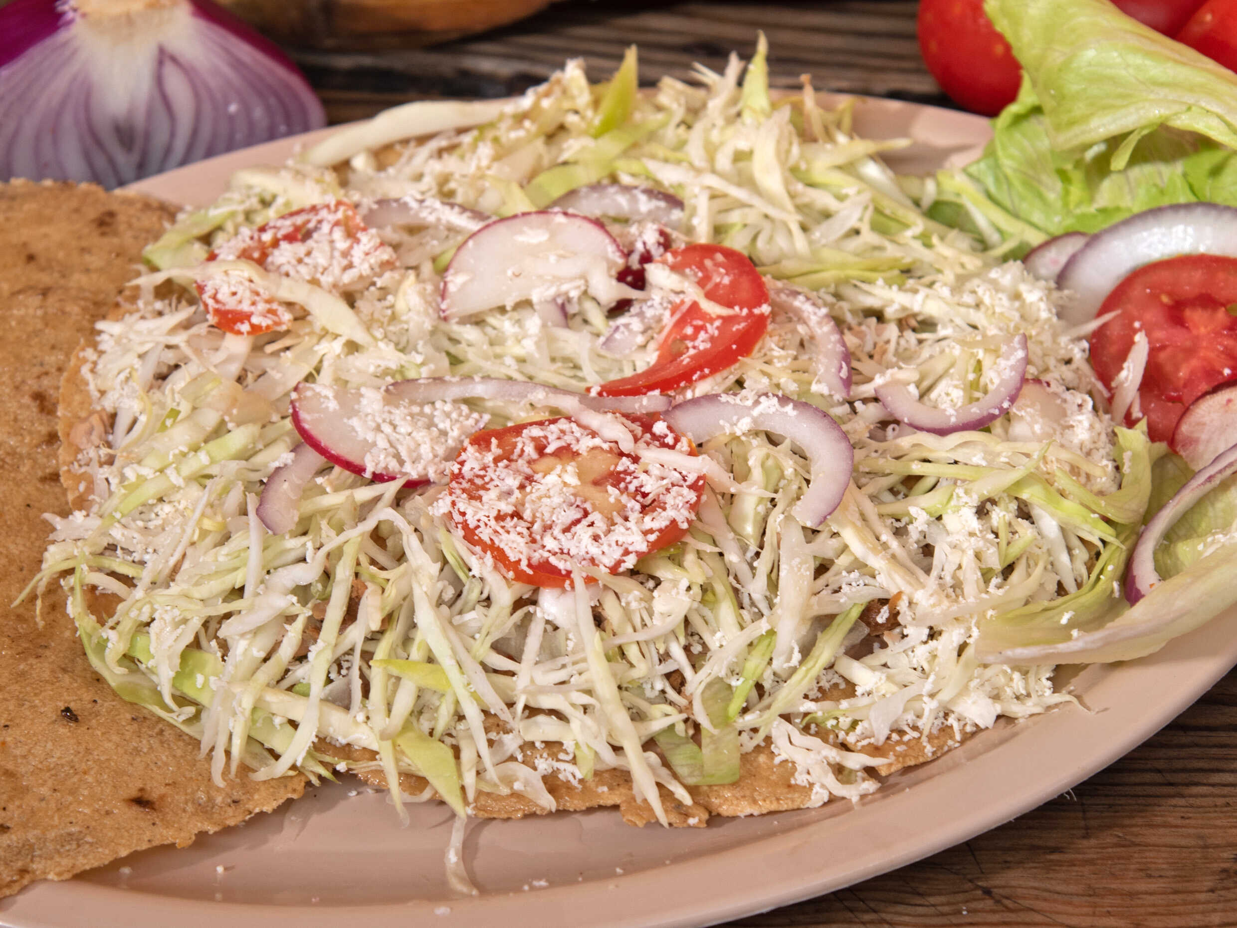 Tostada Raspada preparada