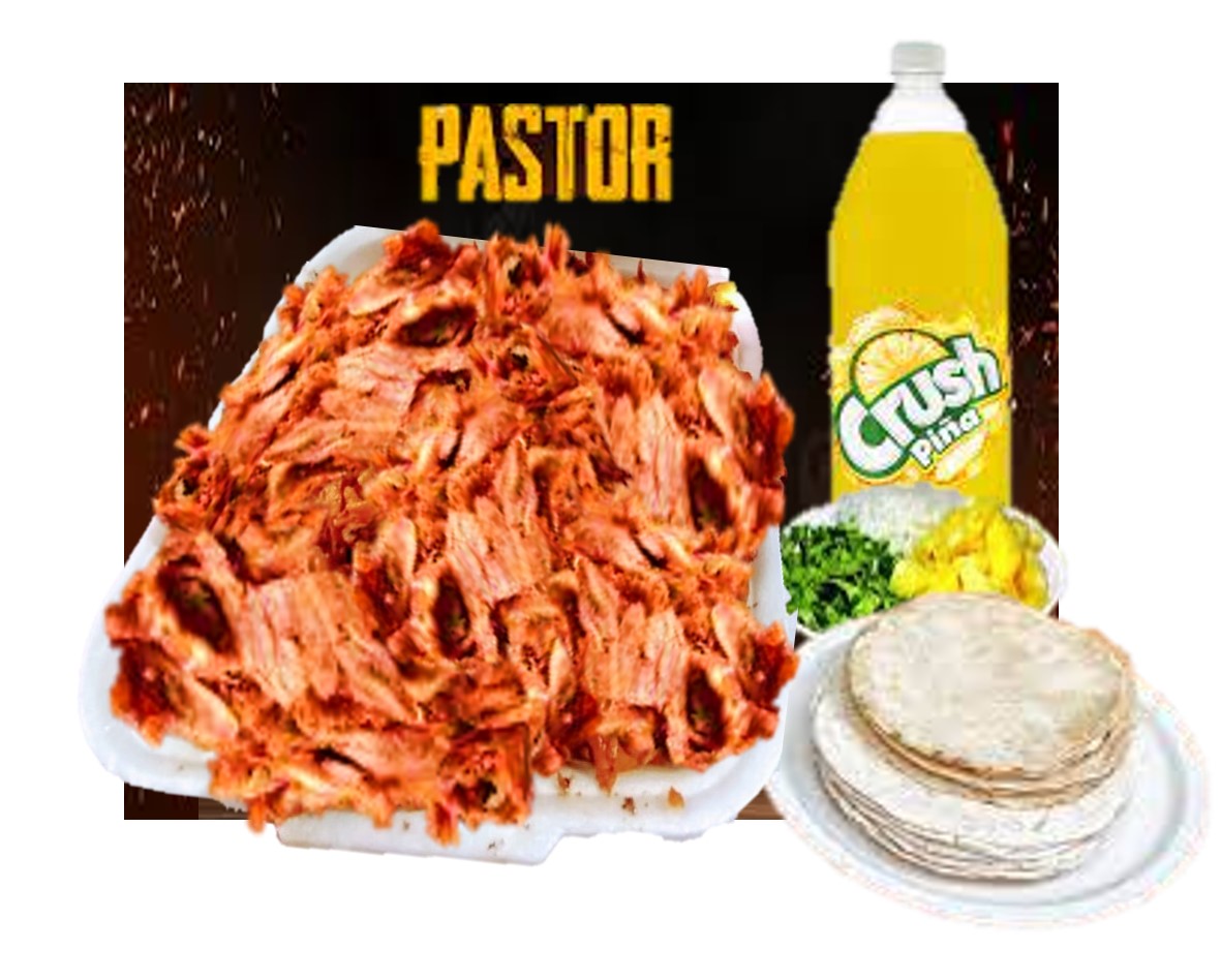 Paquete 1 Kg Pastor + Refresco Familiar Gratis