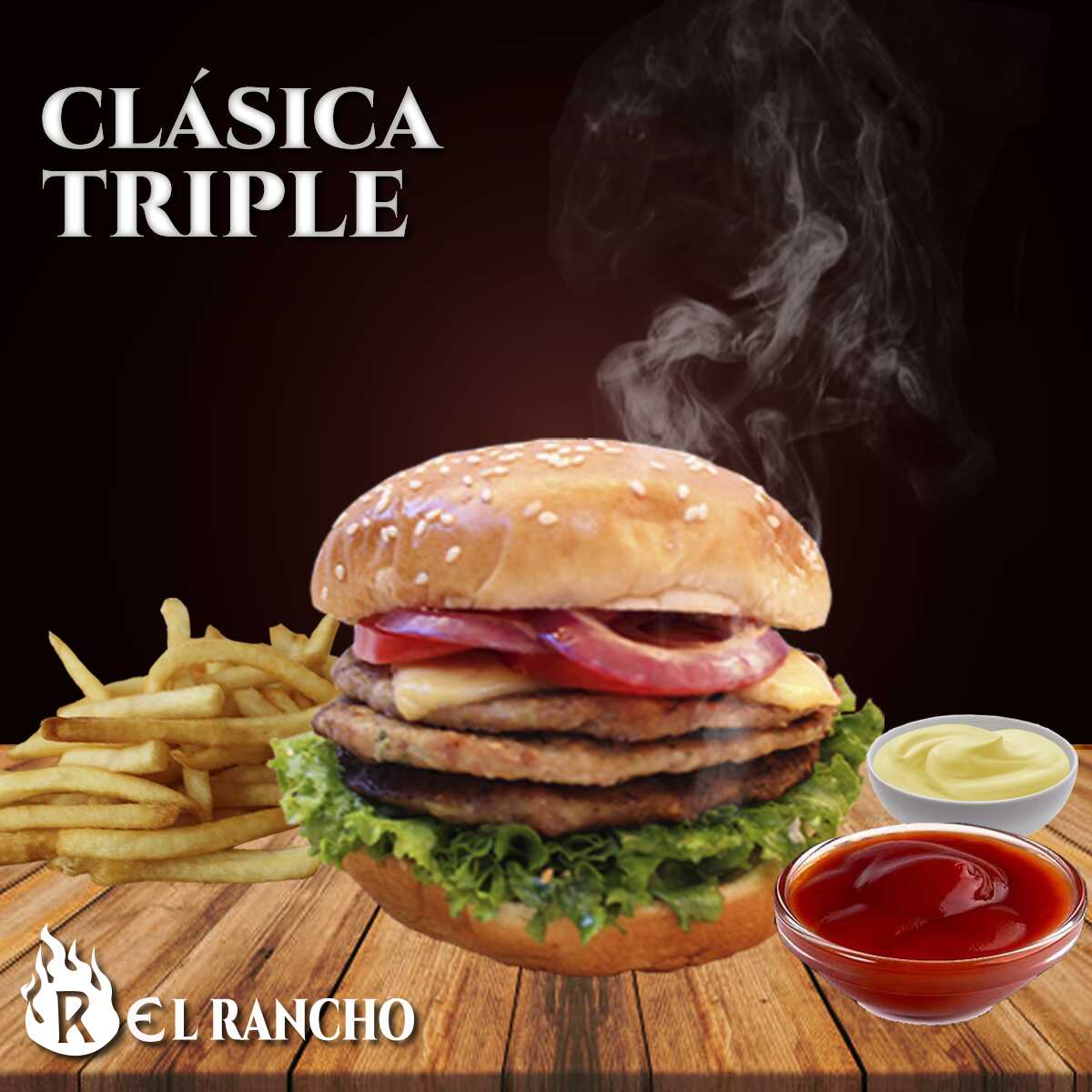 Hamburguesa Triple
