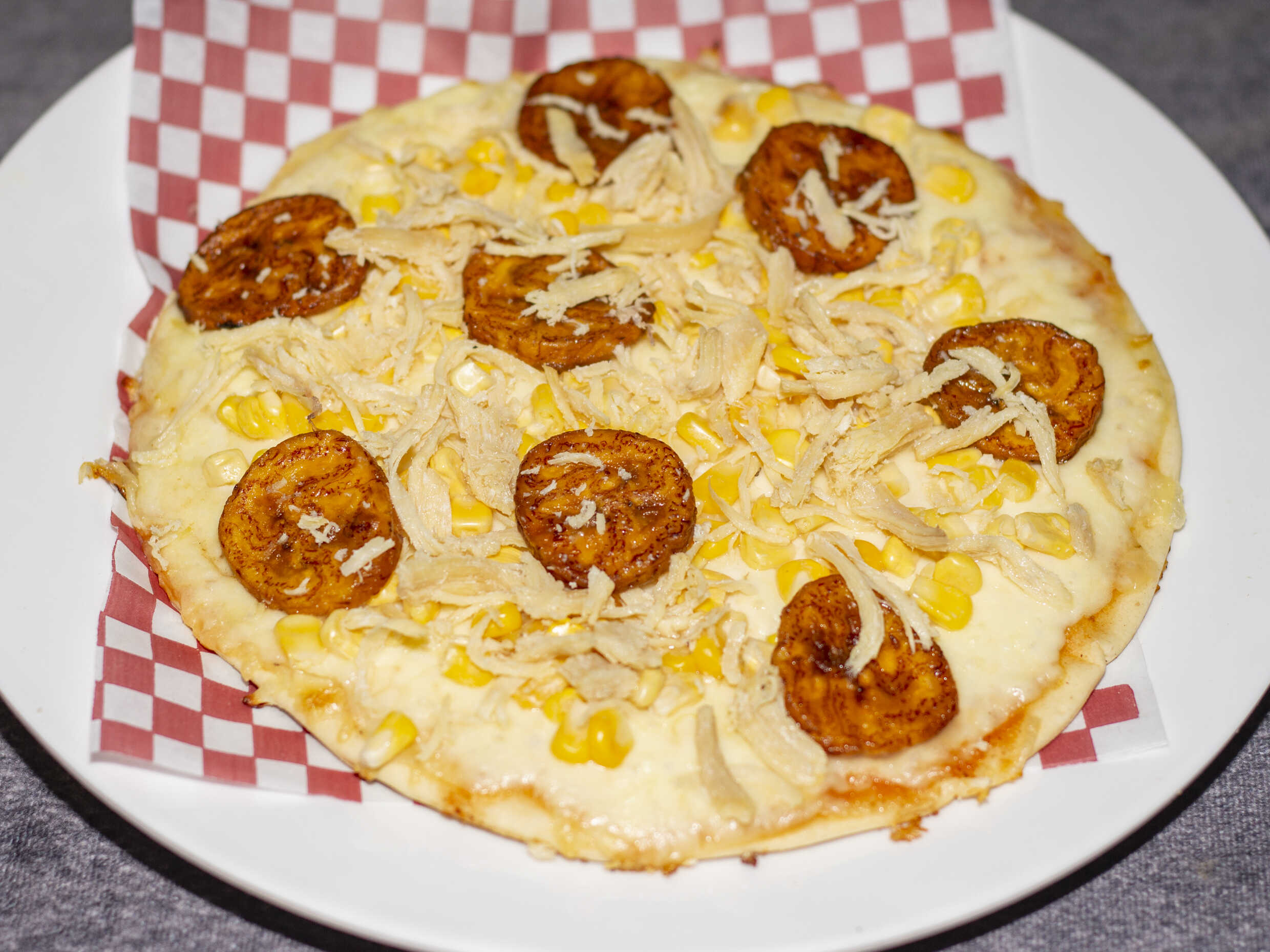 Pizza Maduro - Pollo y Maiz 21x21