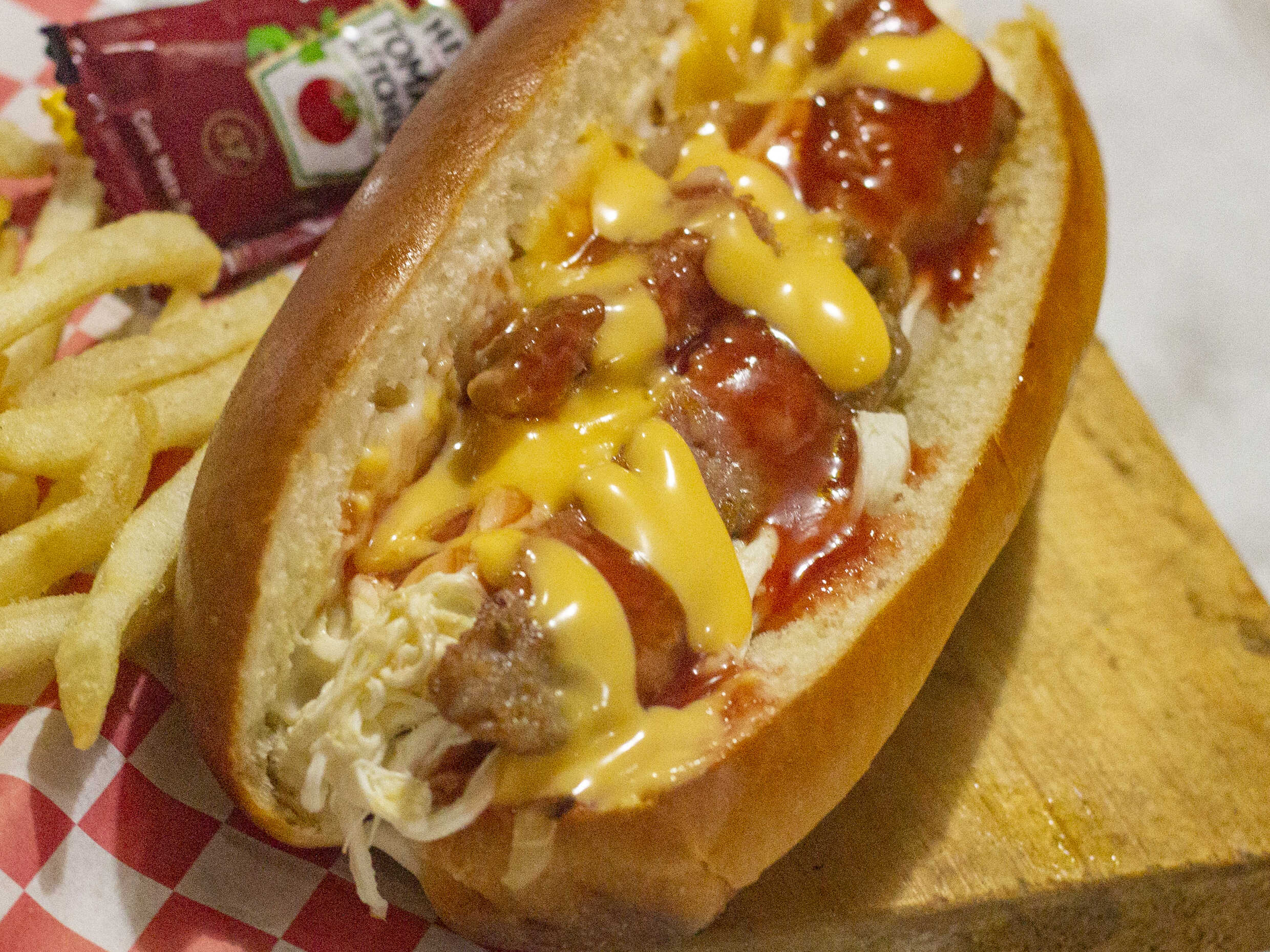 Hot Dog español con papas