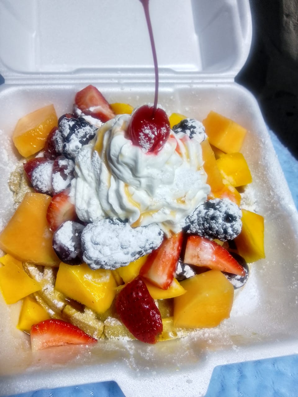 Combo waffle Frutas