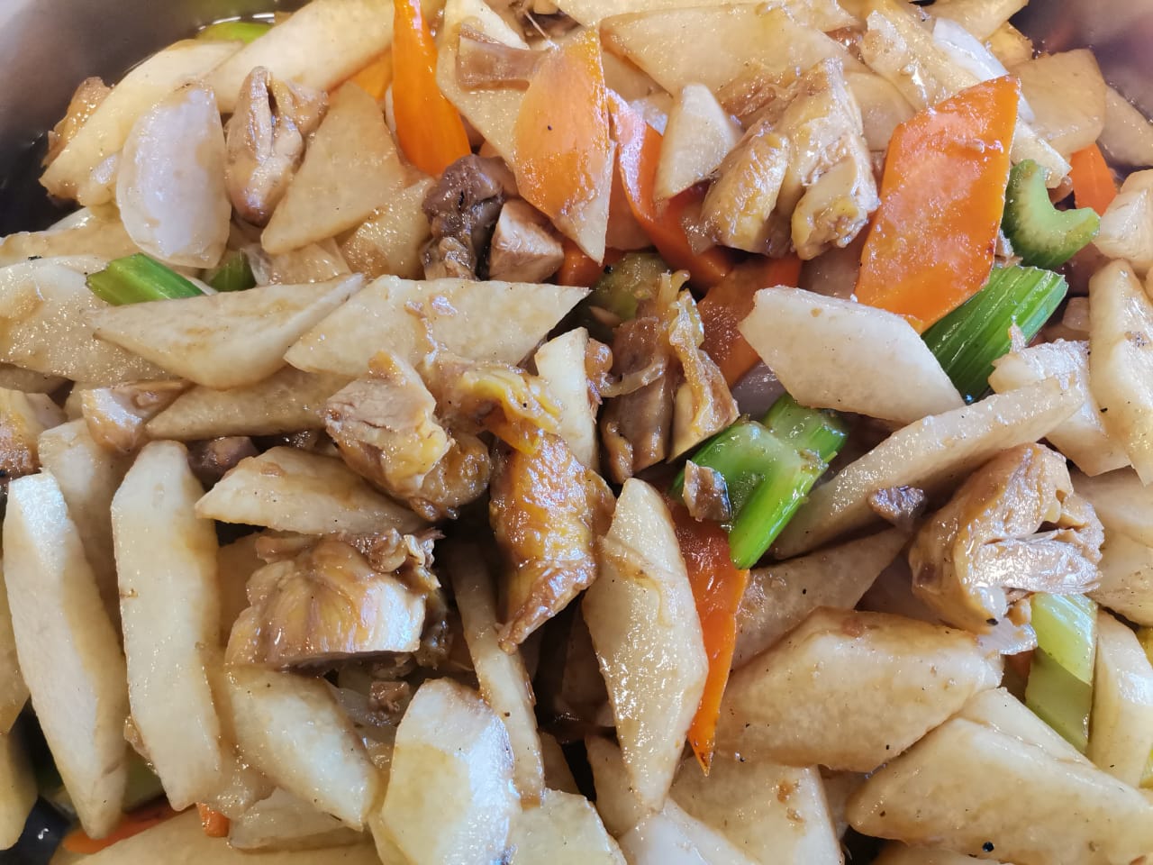 Pollo a la Plancha con Jicama