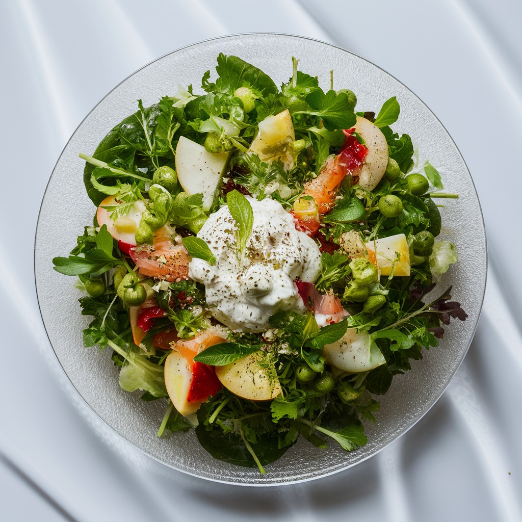 Ensaladas de Zanahoria y Lechuga