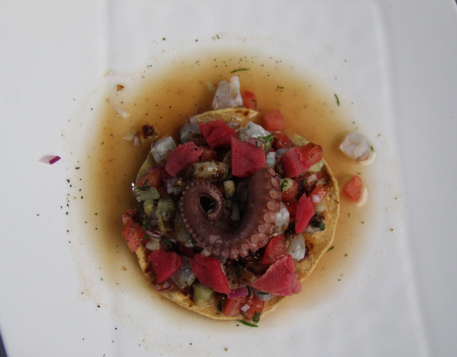 Tostada Pulpo/Camarón