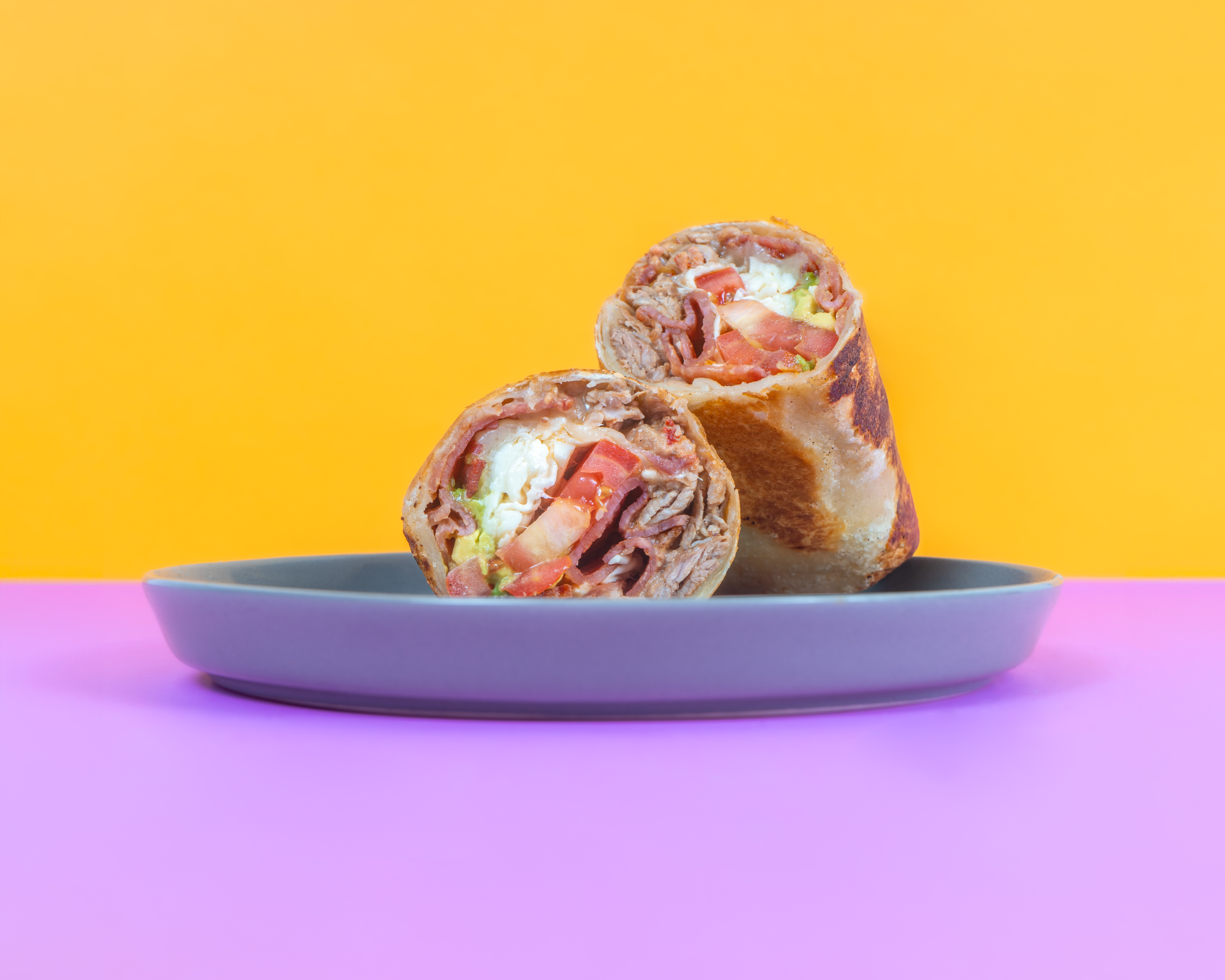 Burrito de Bistec con Tocino