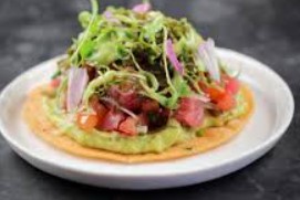 Tostada Perla Negra de Atún