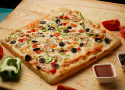 Pizza Cuadrada Vegetariana
