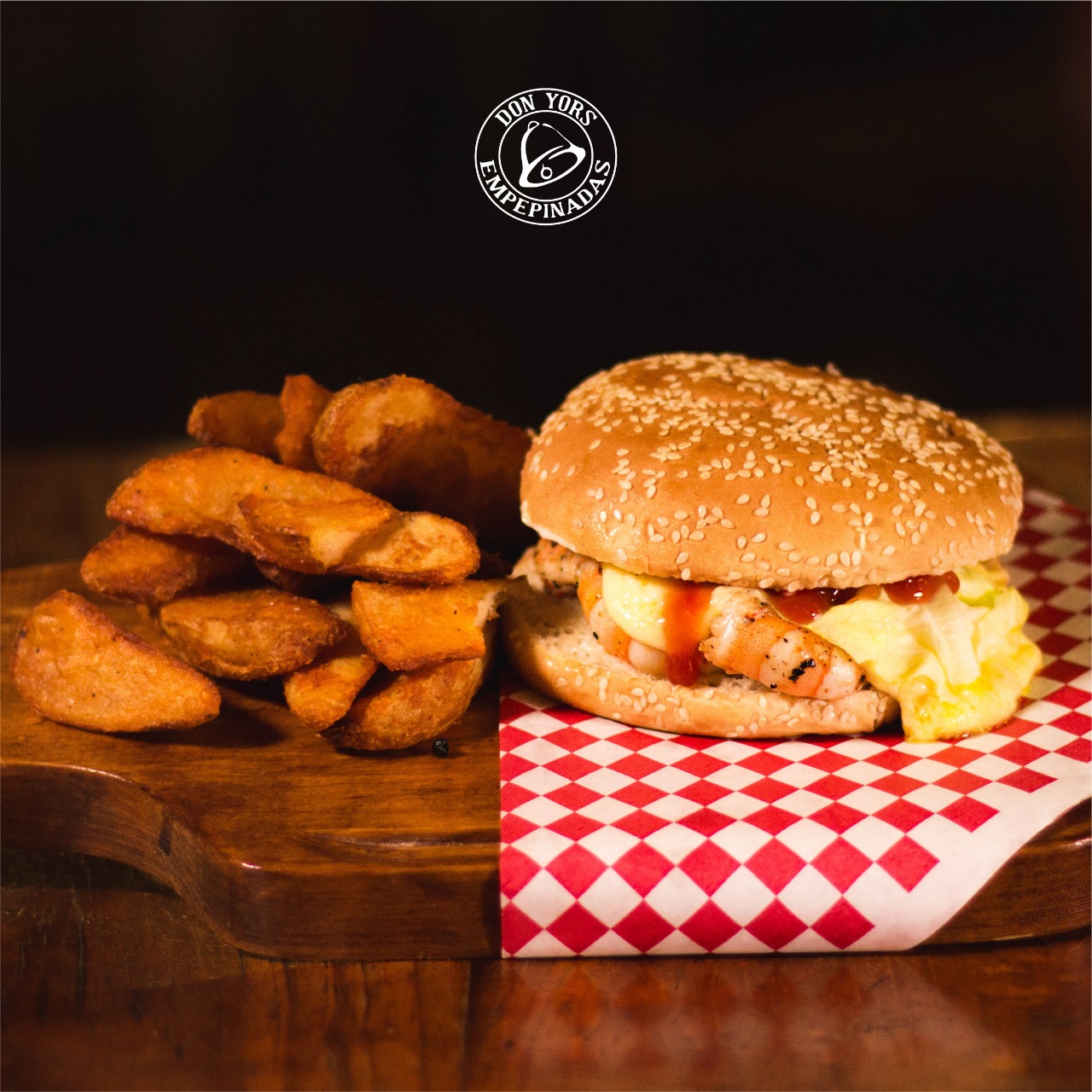 Hamburguesa de camarón