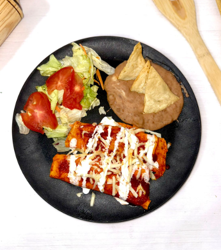 Enchiladas Rojas de Queso.