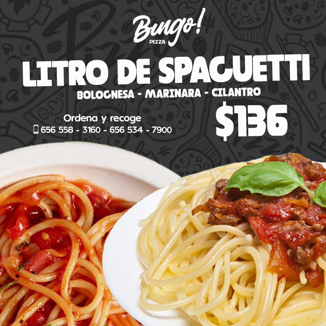 Spaguetti Litro Bolognesa