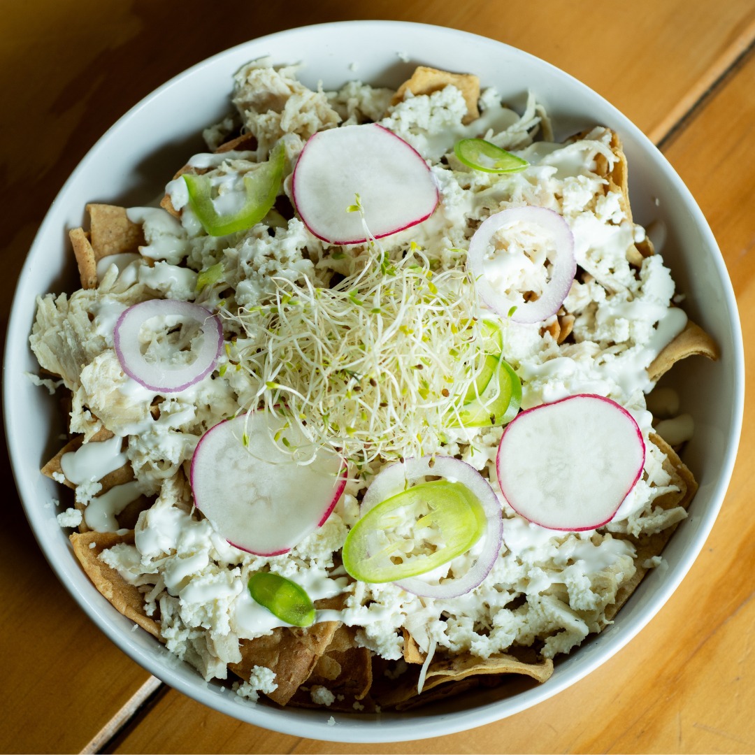 Chilaquiles Suizos con Pollo