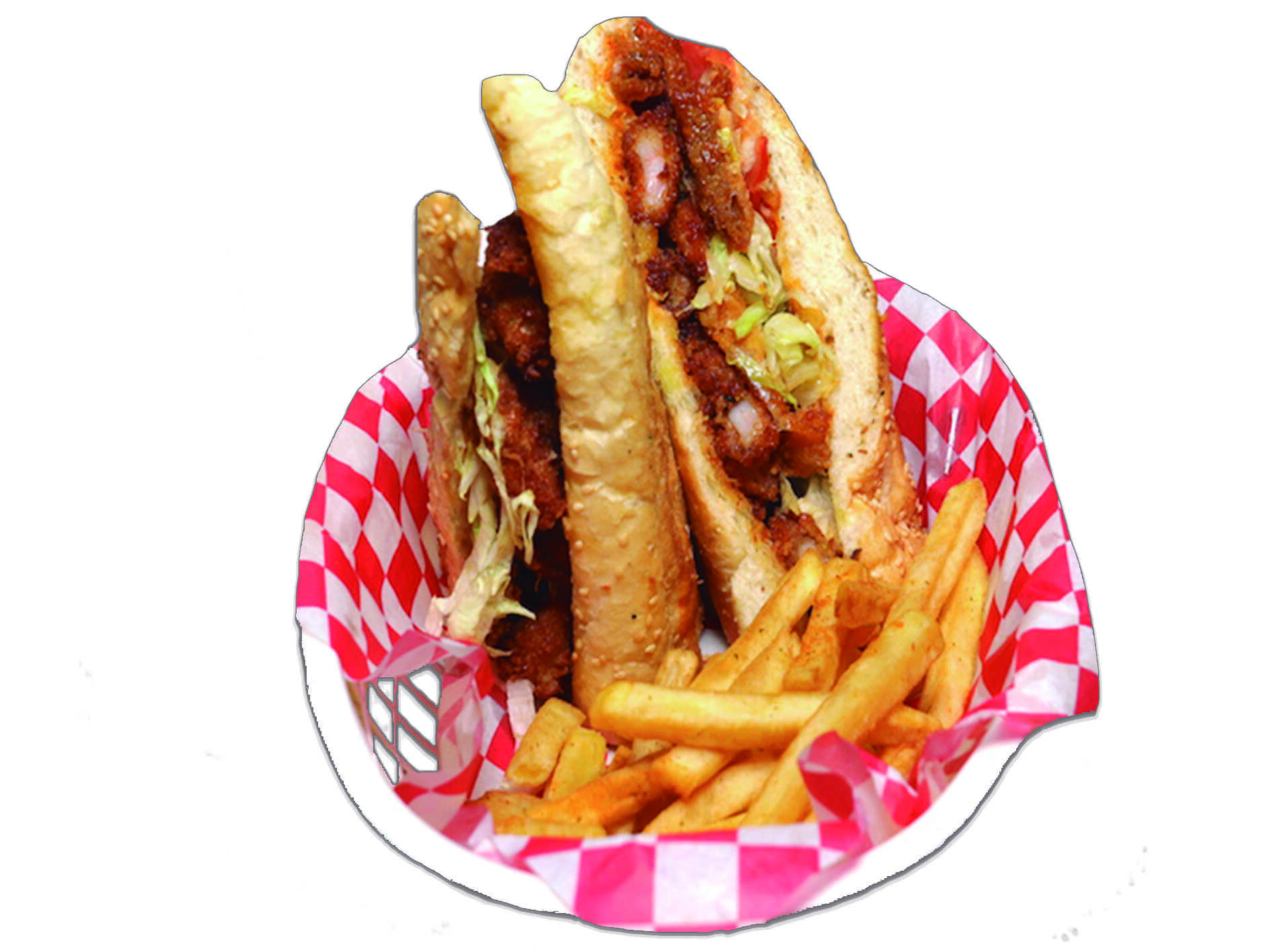 Po' Boy de Filete de Pescado Empanizado