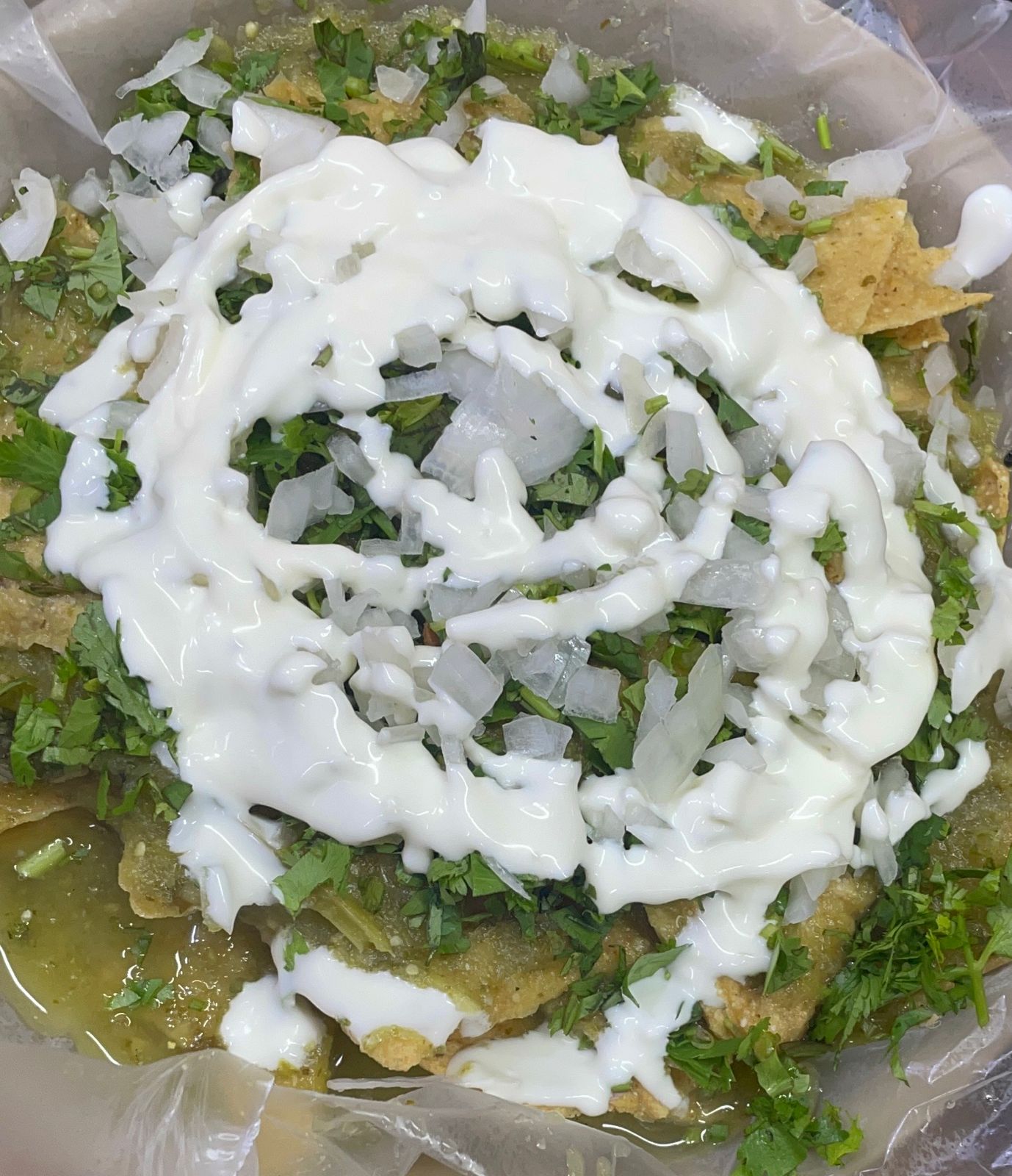 Chilaquiles con Tripa