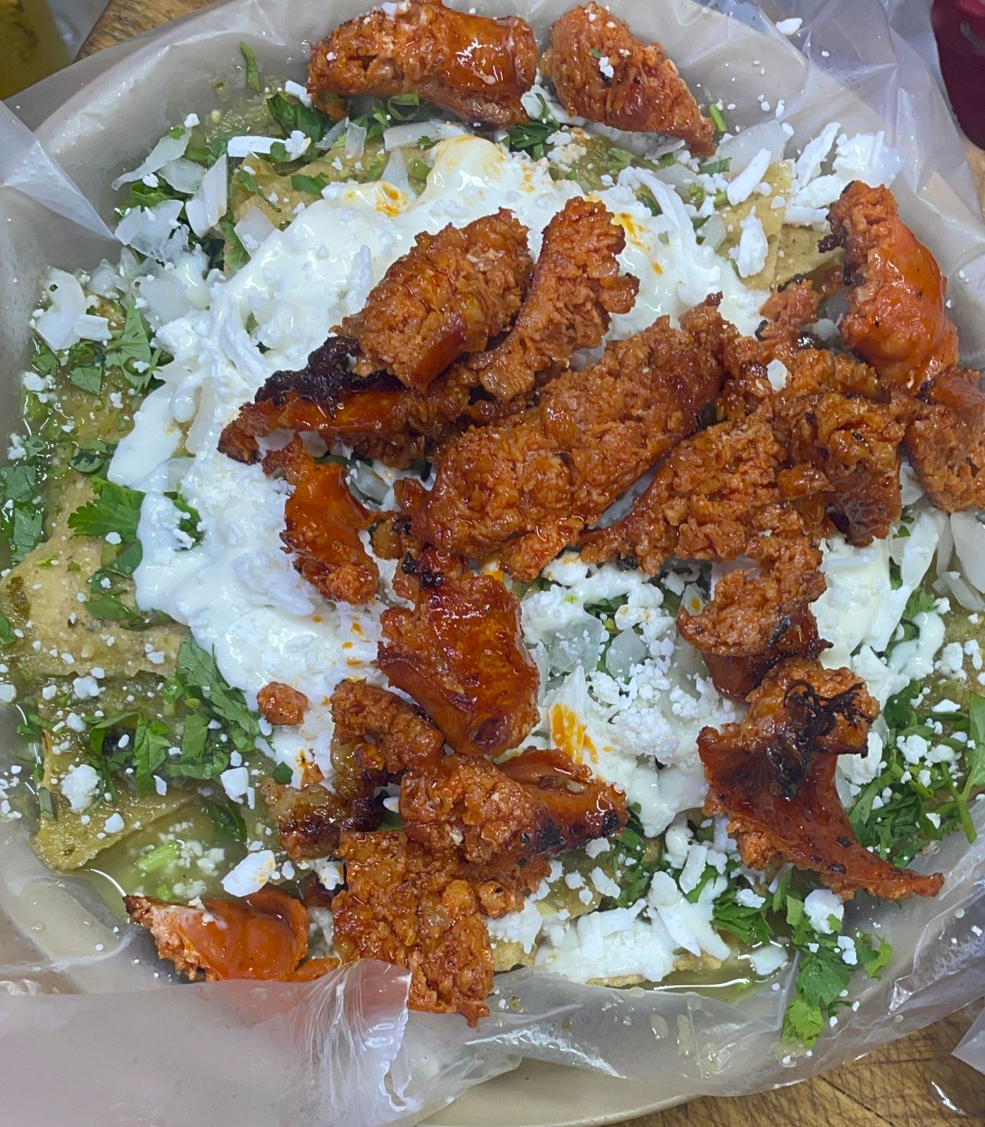 Chilaquiles con Longaniza