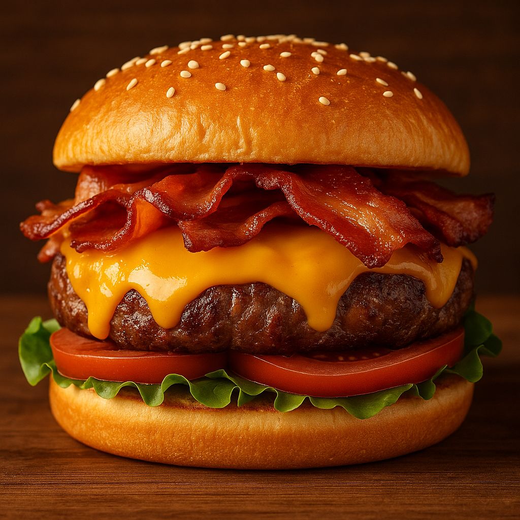 Hamburguesa con Tocino